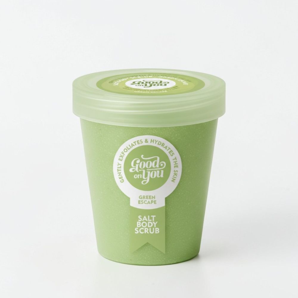 Salt Body Scrub Green Escape für glatte Haut