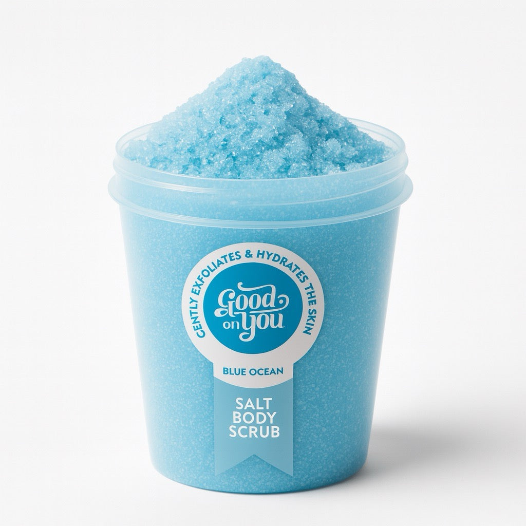 Salt Body Scrub Blue Ocean für glatte Haut