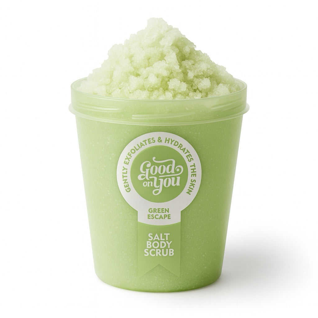Salt Body Scrub Green Escape für glatte Haut