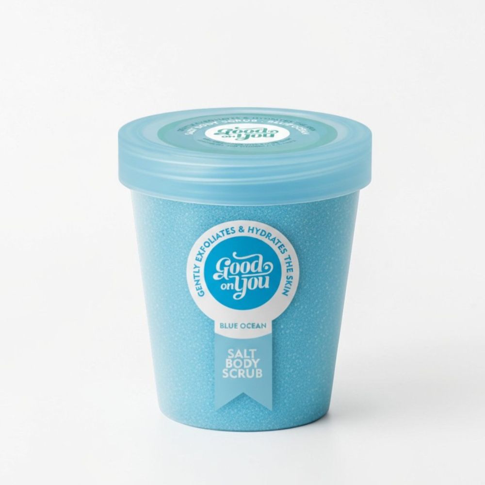 Salt Body Scrub Blue Ocean für glatte Haut