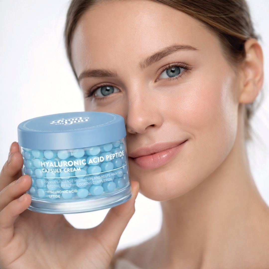 Hyaluronsäure Peptid-Kapselcreme von Good on you, sichtbare Kapselcreme mit feuchtigkeitsspendenden Inhaltsstoffen